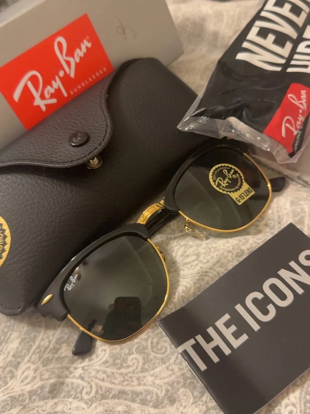 Ray-Ban Men’s Sunglasses — Black & Gold